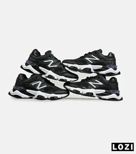 کفش کتانی مردانه و زنانه مشکی سفید NEW BALANCE 9060