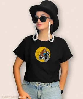 کراپ زنانه طرح تن تن کد 950