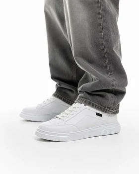 کفش کتانی مردانه بزرگ پا مدل ونس اکو سفید Vans ecco