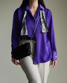 شومیز ساتن zara style