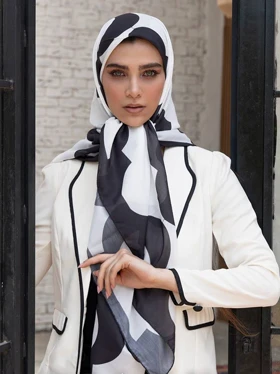 روسری ابریشم اسلیمی ایرانی