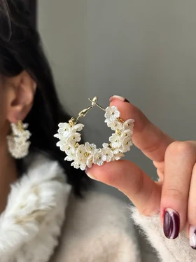 گوشواره حلقه گل