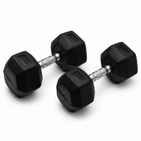 دمبل بدنسازی لاین اسپرت مدل Hexagon وزن 10 کیلو گرم بسته دو عددی
