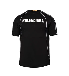 تیشرت BALENCIAGA یقه گرد مردانه مشکی طرح دار