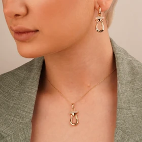 نیمست نگین‌دار طرح امگا برند ژوپینگ - کد N4