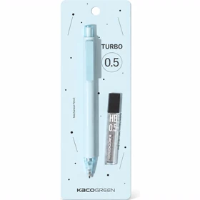 مداد نوکی 0.5 میلی‌متر کاکو KACO مدل K5 Turbo با مغزی HB مشکی (آبی)