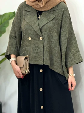 ست کت کوک دوزی و دامن بابونه