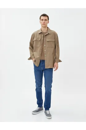 شلوار جین Skinny Fit - Michael Jean 4WAM40118ND