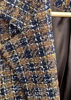 کت شنل سورمه ای قهوه ای