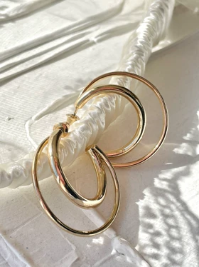 گوشواره حلقه دوتایی