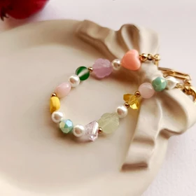 دستبند سنگی رنگی