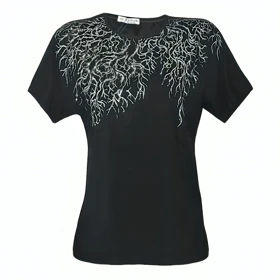 بلوز زنانه مجلسی ویسکوز نگین‌دار