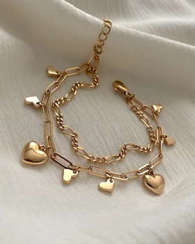 دستبند آویزدار قلب بانوژ ژوپینگ