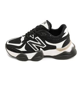 کفش اسپرت New Balance زنانه مشکی سفید بندی