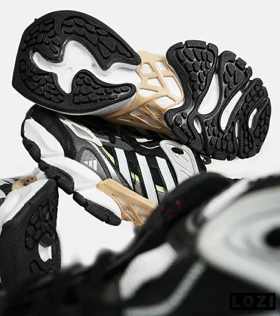 کفش کتانی مردانه و زنانه مشکی طوسی سفید ADIDAS performance x9000l4