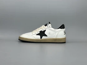 کتانی گلدن گوس بال استار سفید مشکی مشکی/Golden Goose