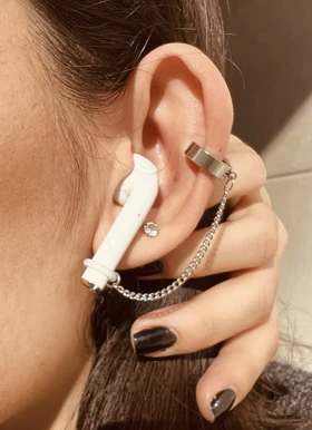 آویز نگهدارنده ایرپاد استیل بدون نیاز به سوراخ گوش