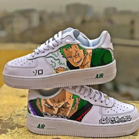 کفش اسپرت ONE PIECE کاستوم کتانی انیمه وان پیس ایرفورس نایک nike air force کد 83938