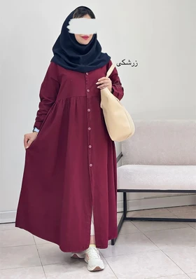 پیراهن مانتویی نسترن