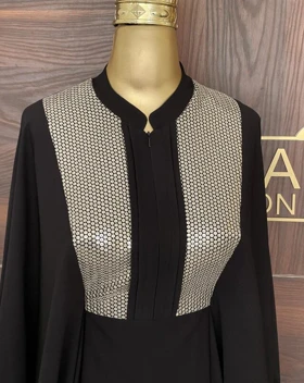 عبا رزا مشکی (طلایی)