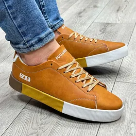 کفش کتانی مردانه مدل پول اند بیر pull&bear عسلی 41 تا 44