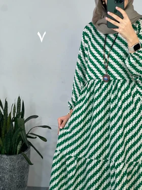 پیراهن مانتویی بلند تینا