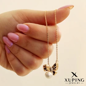 گردنبند پاپیون مرواریدی ژوپینگ