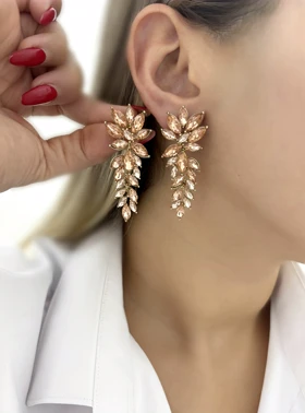 گوشواره مجلسی آویزی خوشه زنانه 884