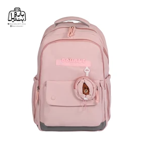 کوله‌پشتی مدرسه دابل Double کد 3379 (صورتی)
