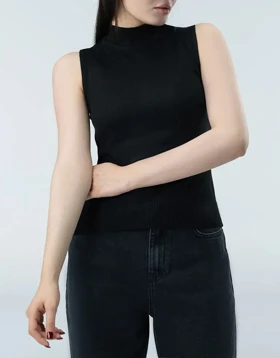 بافت یقه پنج سانت (مشکی)