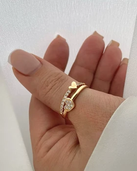 انگشتر قلب نگین‌دار ژینوس ژوپینگ