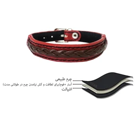 دستبند چرم وارک مدل حامی کد rb256