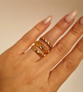 انگشتر استیل رنگ ثابت