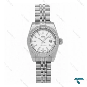 ساعت مچی رولکس زنانه استیل ایندکس خطی اسمال Rolex-8318-L