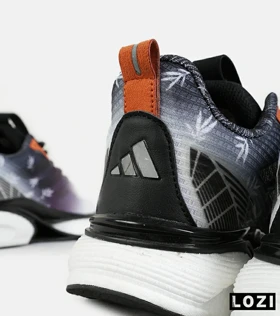 کفش کتانی مردانه و زنانه سفید خاکستری Adidas PureBoost v02