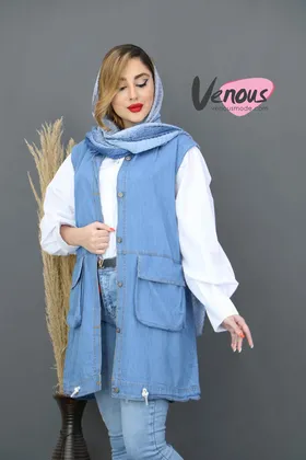 مانتو جین دو تیکه
