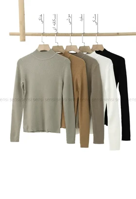 بلوز بافت یقه 5سانت وارداتی کد1004583