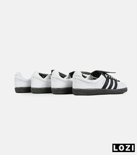 کفش کتانی مردانه و زنانه سفید مشکی ADIDAS Samba LT مدل 7454