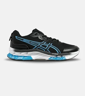 کفش کتانی مردانه مشکی آبی ASICS GORETEX