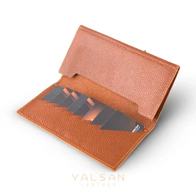 کیف پول مردانه چرم یلسان مدل پارلا کد 018-GF