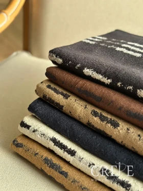 شال موهر حوله ای خط‌دار