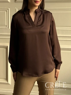 شومیز ساتن کوک قاپکدار