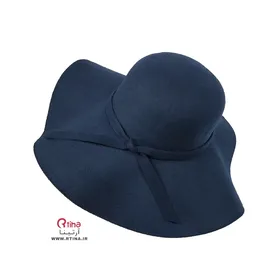 کلاه لبه پهن (12cm) مدل شهرزادی رنگ سورمه ای تیره