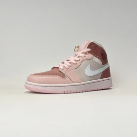 کفش روزمره جردن 1 ساق‌دار صورتی کیفیت مستر