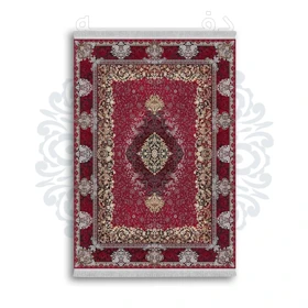 *جدید* فرشینه از جنس پارچه شانل مخمل ترک طرح فانتزی برند دفه کد 1115
