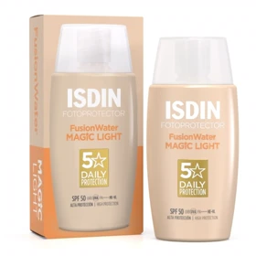 ضد آفتاب سبک ایزدین مدل Magic Light SPF50 مناسب انواع پوست حجم 50 میلی‌لیتر