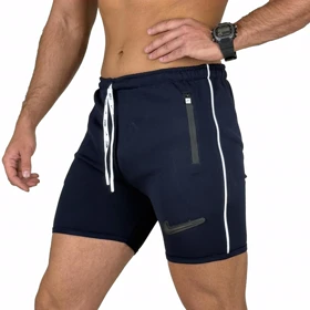 شلوارک طرح نایک NIKE کوتاه سرمه ای