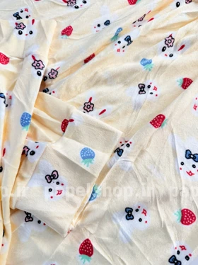 شلوار مخمل استیکردار طرح خرگوش