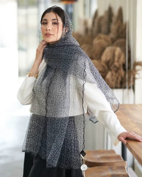 شال حریر تور پفکی 20611