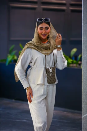 مانتو بابوس کمر بنددار
